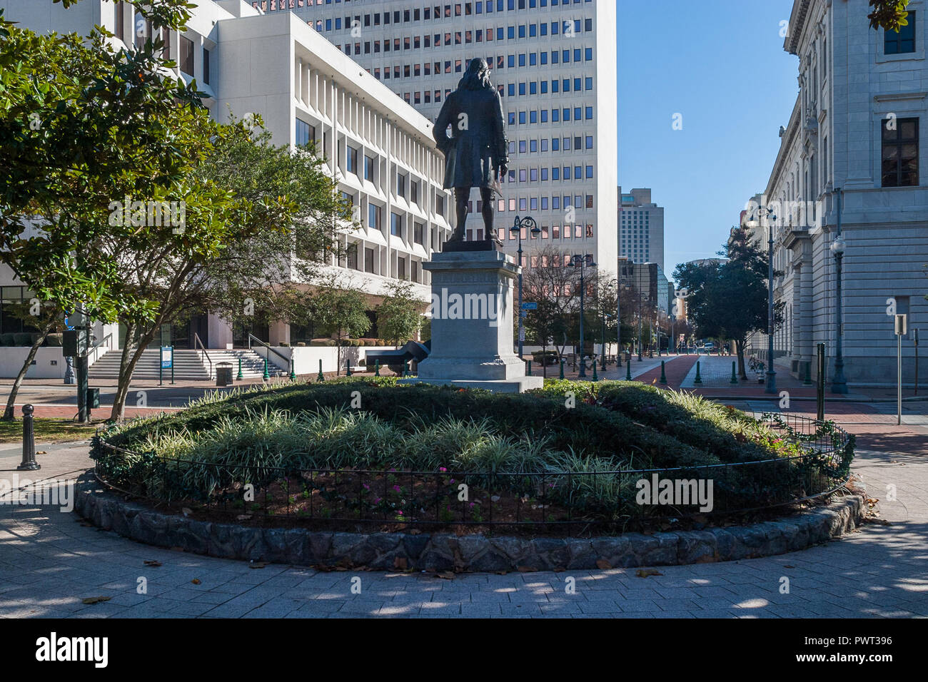 Statue in Lafayette Square Stock Photo Alamy