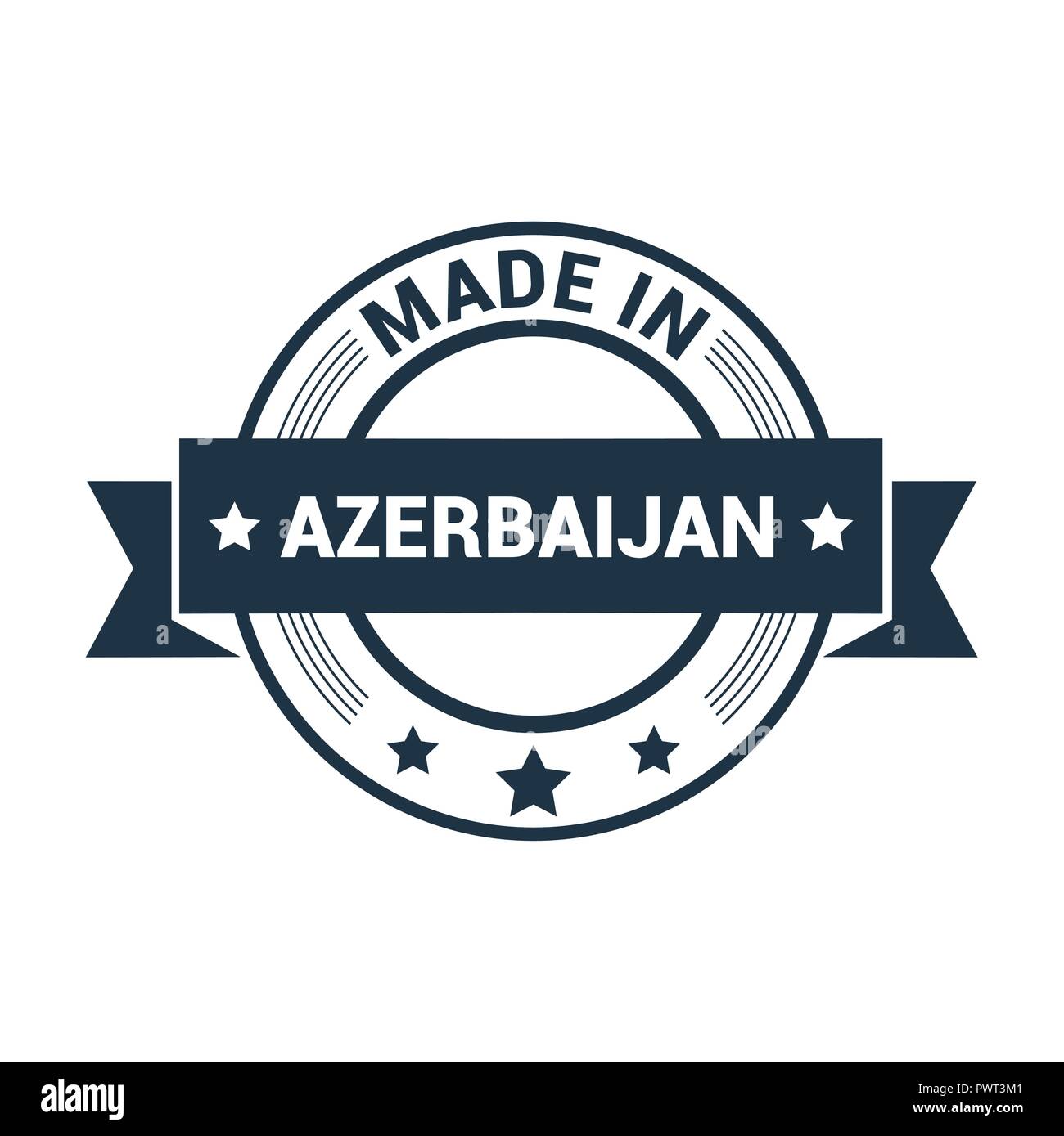 Azerbaijan stamp design vector Stock Vector