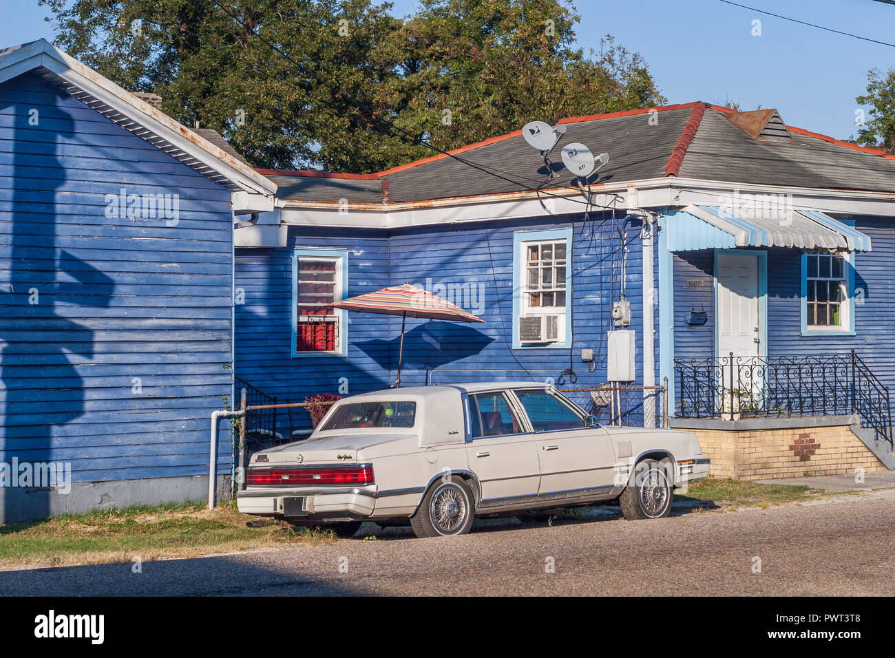 Houses in the Bywater neighborhood Stock Photo