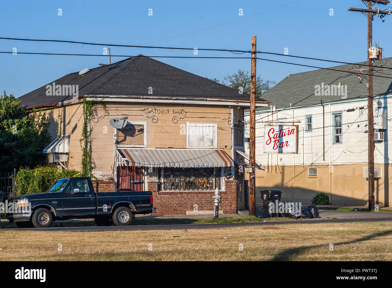 Houses in the Bywater neighborhood Stock Photo