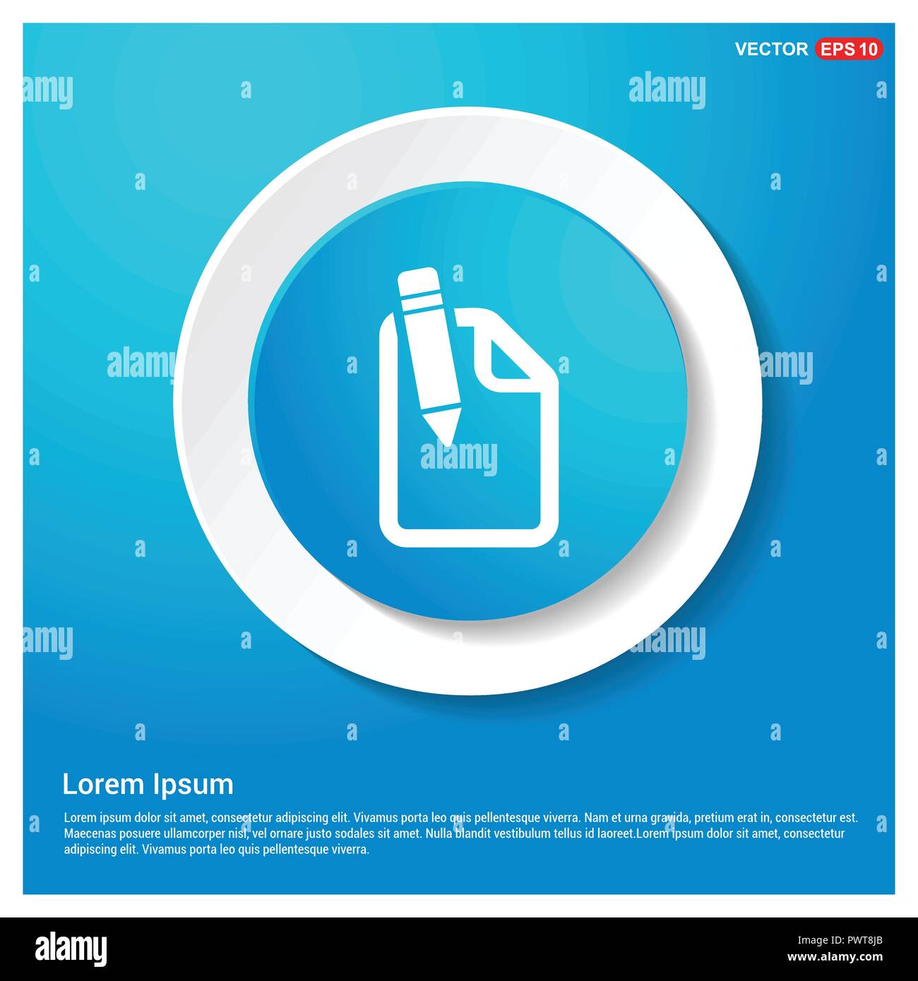 Pencil and note icon Stock Vector Image & Art - Alamy
