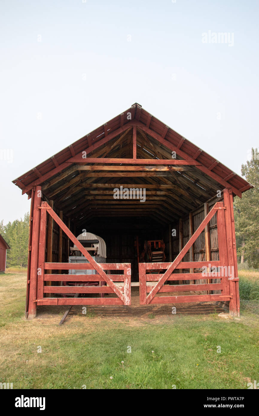 Hay Shed at the Bar U Ranch, National Historic Site of Canada, Parks