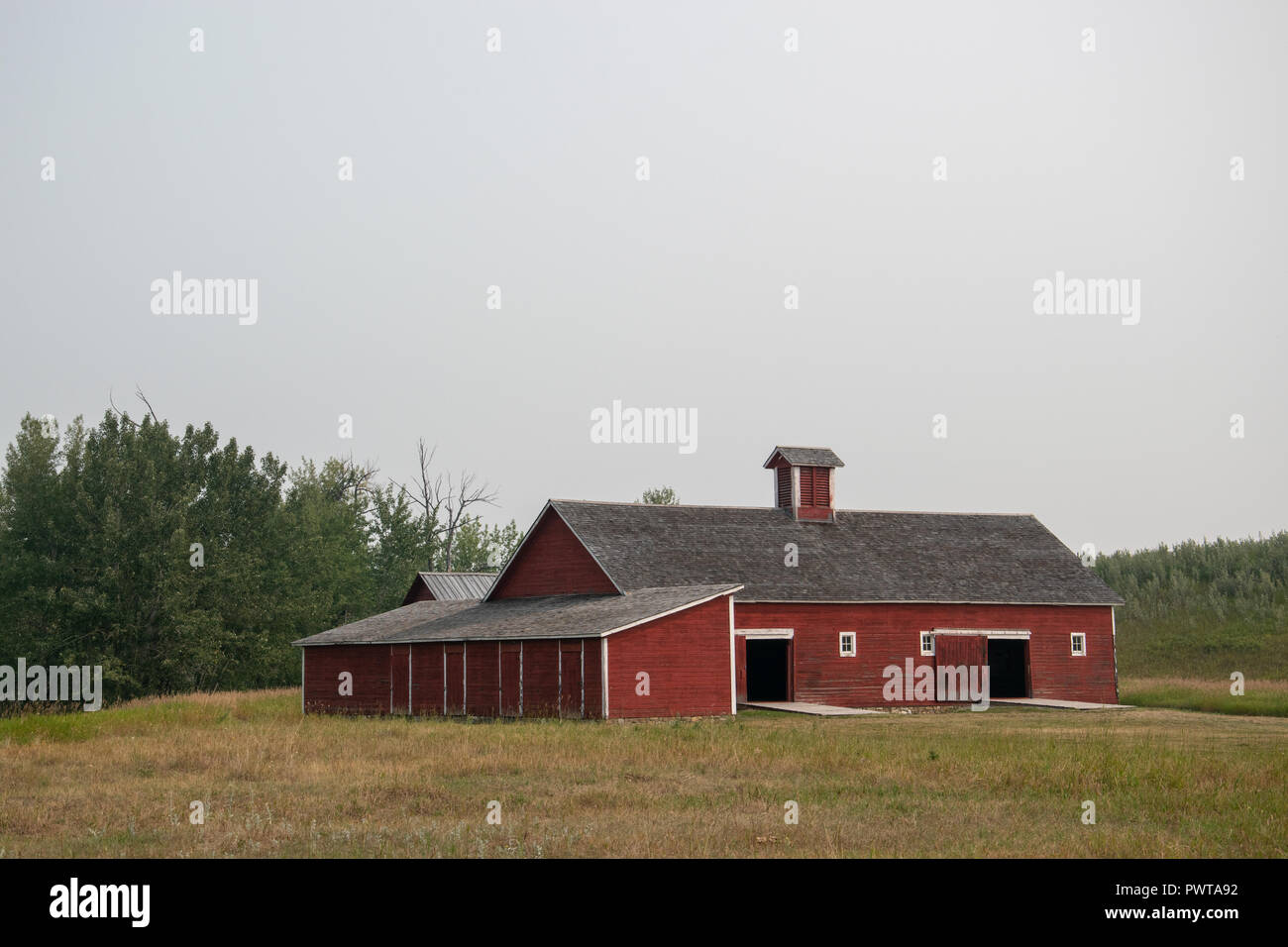 Stud Horse Barn (between 1909 and 1919) at the Bar U Ranch, National Historic Site of Canada