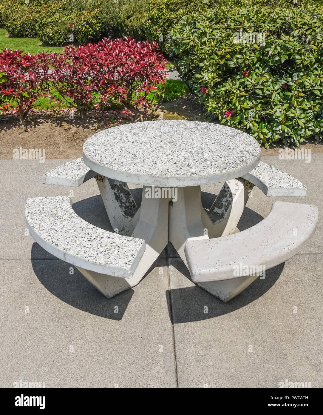 Picnic table on concrete hi-res stock photography and images - Alamy, image size:1083x1390