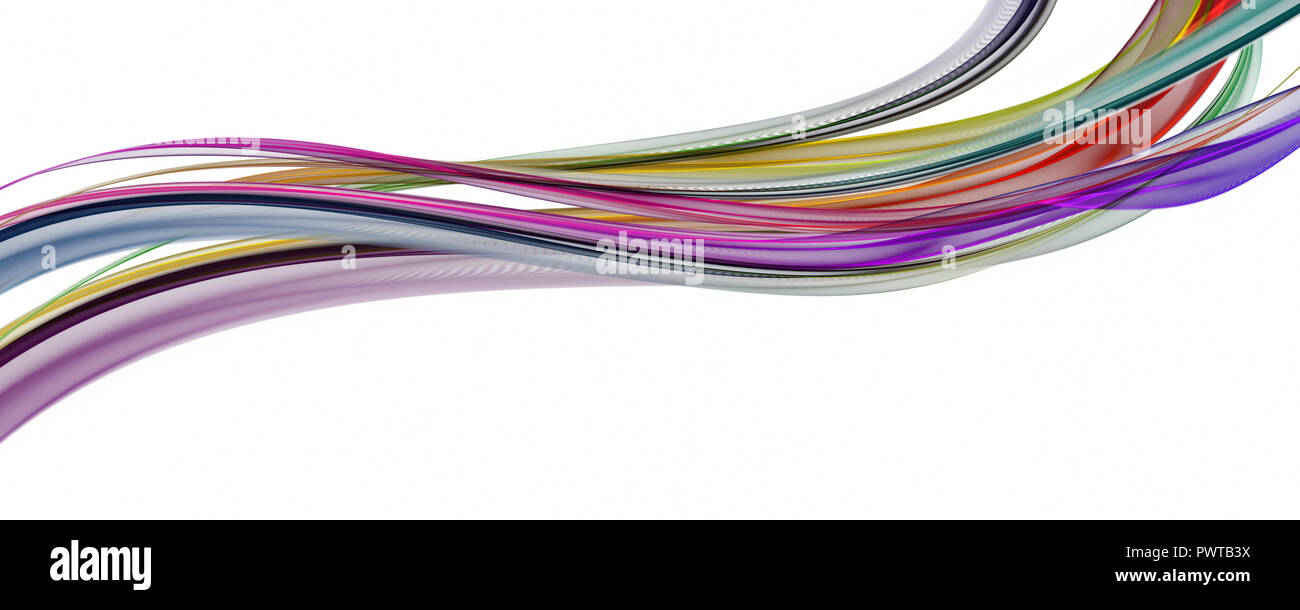 Abstract elegant wave panorama design with space for your text Stock ...
