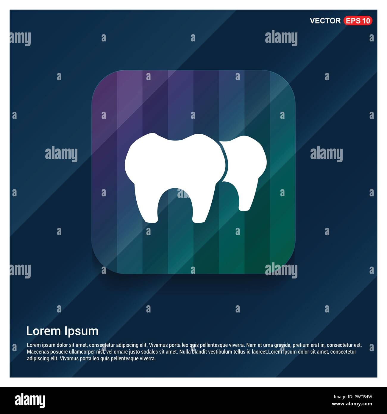 Vector Tooth Icon Stock Vector Image & Art - Alamy