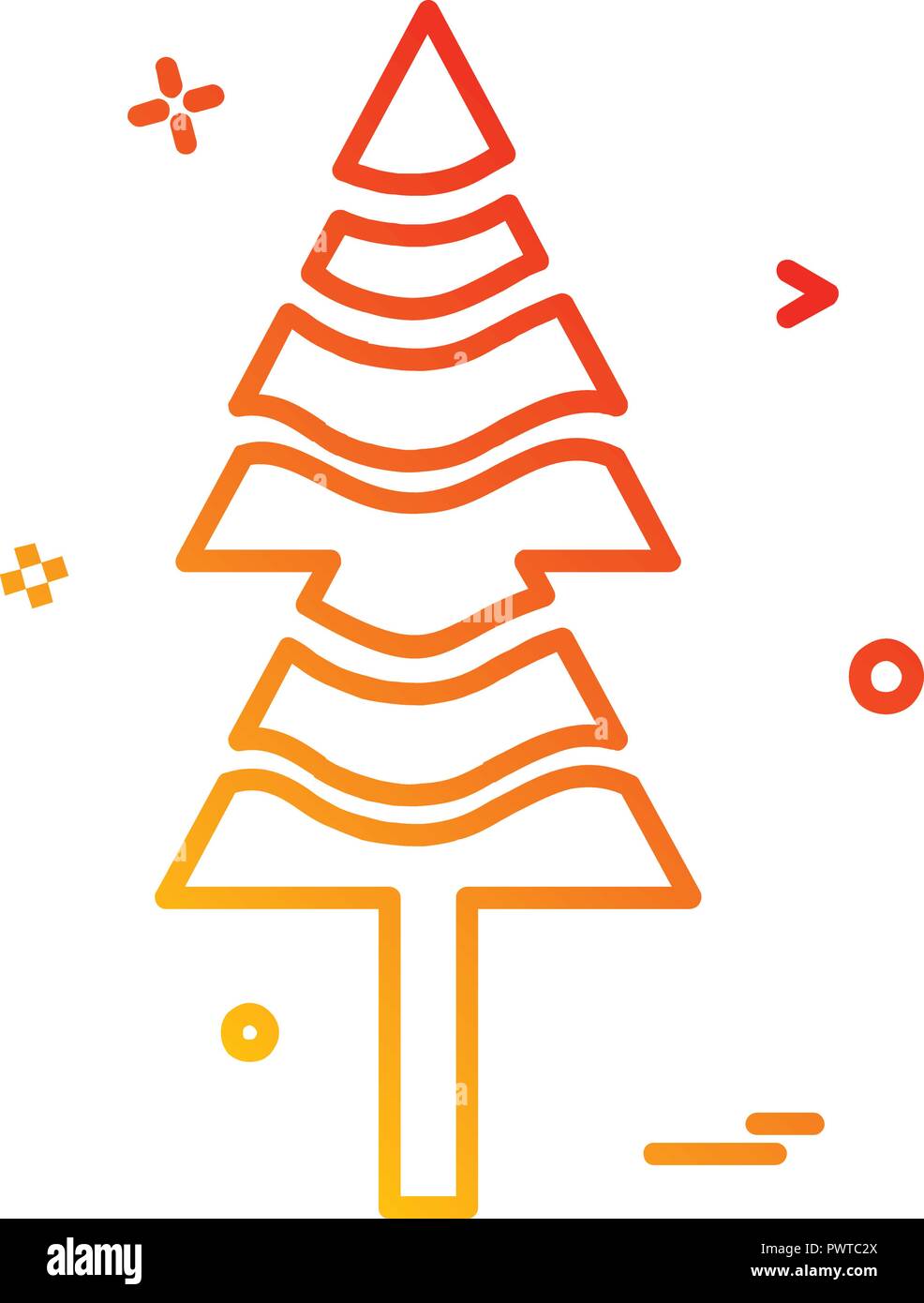 Tree icon design vector Stock Vector Image & Art - Alamy