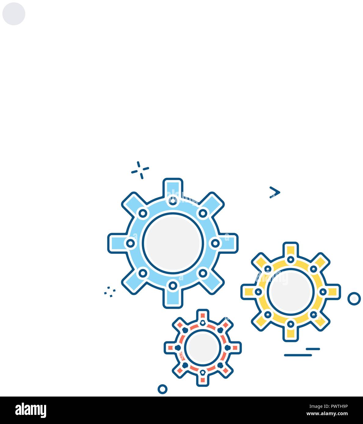 Setting Gear icon design vector Stock Vector Image & Art - Alamy