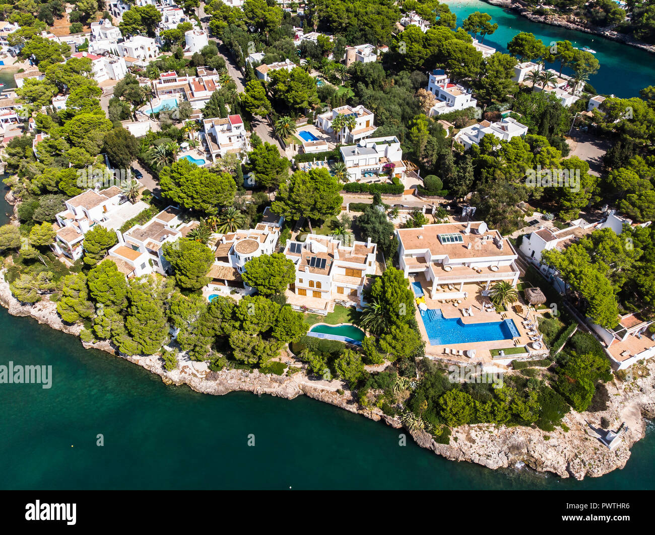 Cala ferrera bay with houses and villas hires stock photography and images Alamy