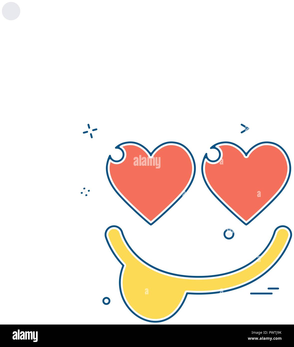 Hearts icon design vector Stock Vector Image & Art - Alamy