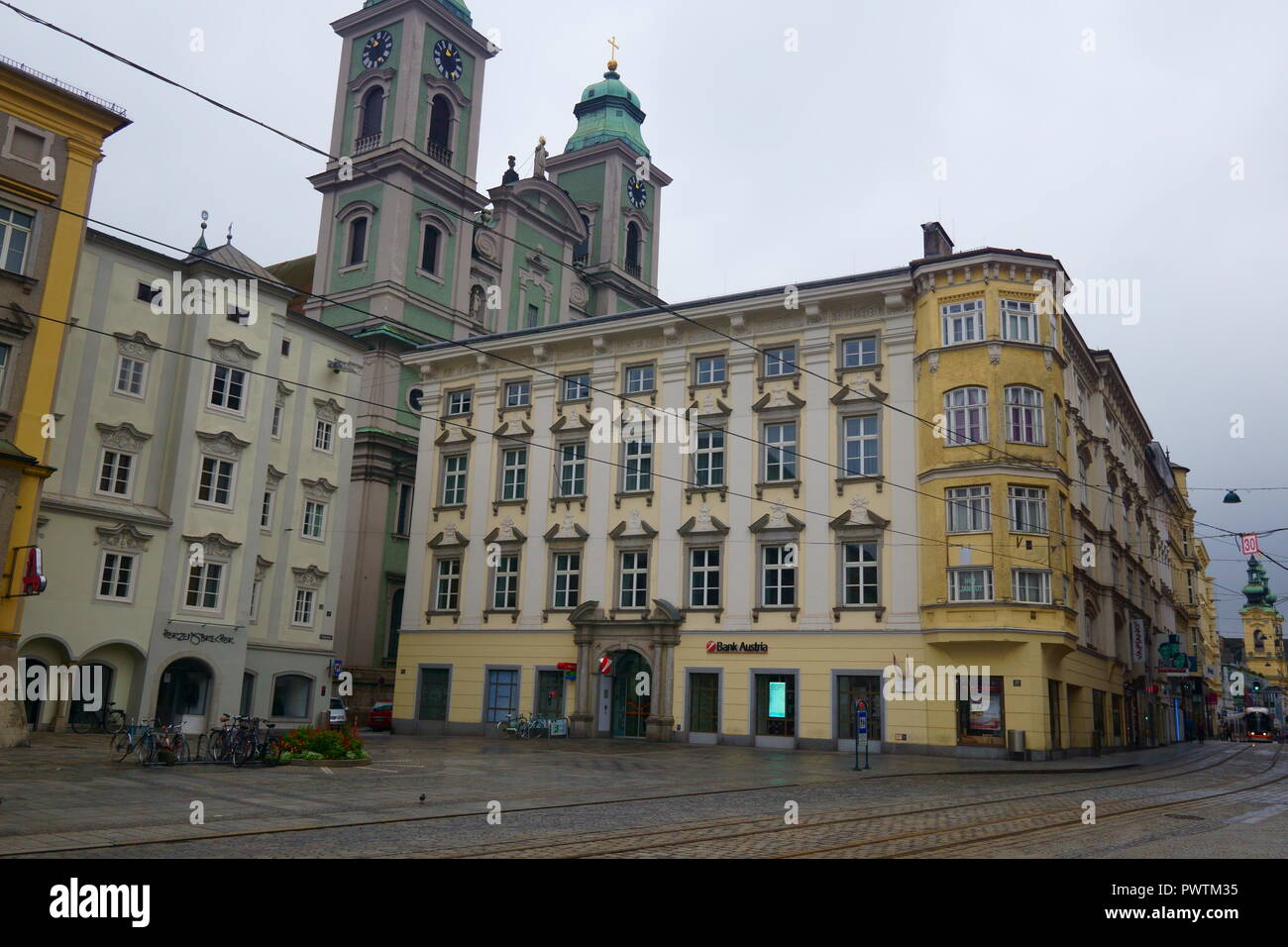 Colorful Historic City of Linz, Austria Stock Photo - Alamy
