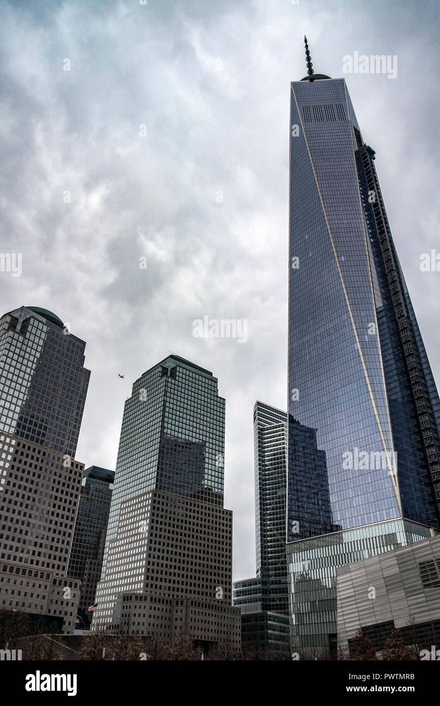 Freedom Tower 9/11 memorial New York Stock Photo - Alamy