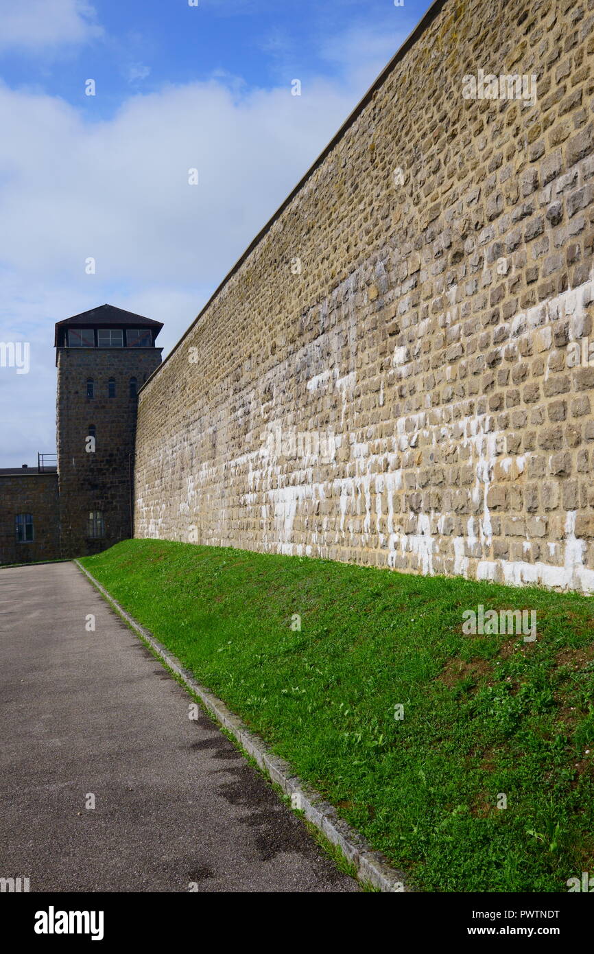 Mauthausen-We must never allow this again Stock Photo