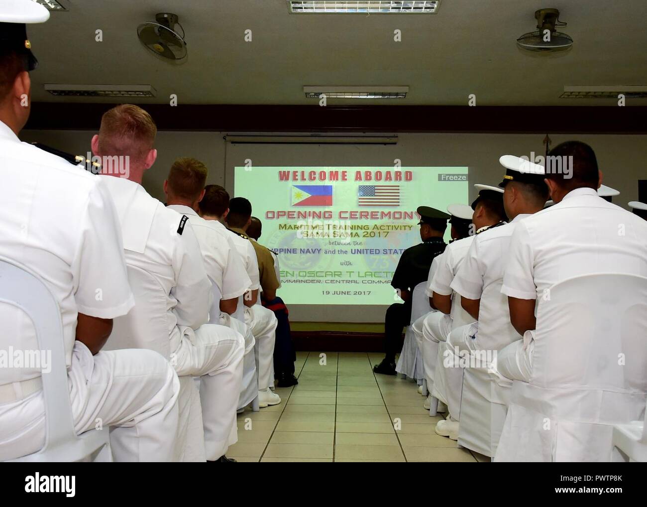 CEBU, Philippines (June 19, 2017) Service members from the U.S. Navy