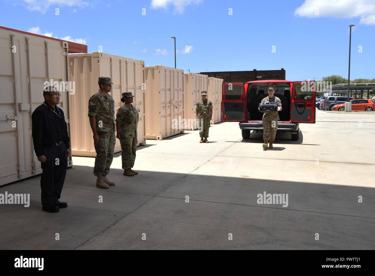 U.S. Marine Corps Sgt. Austin Rutherford with the Defense POW/MIA