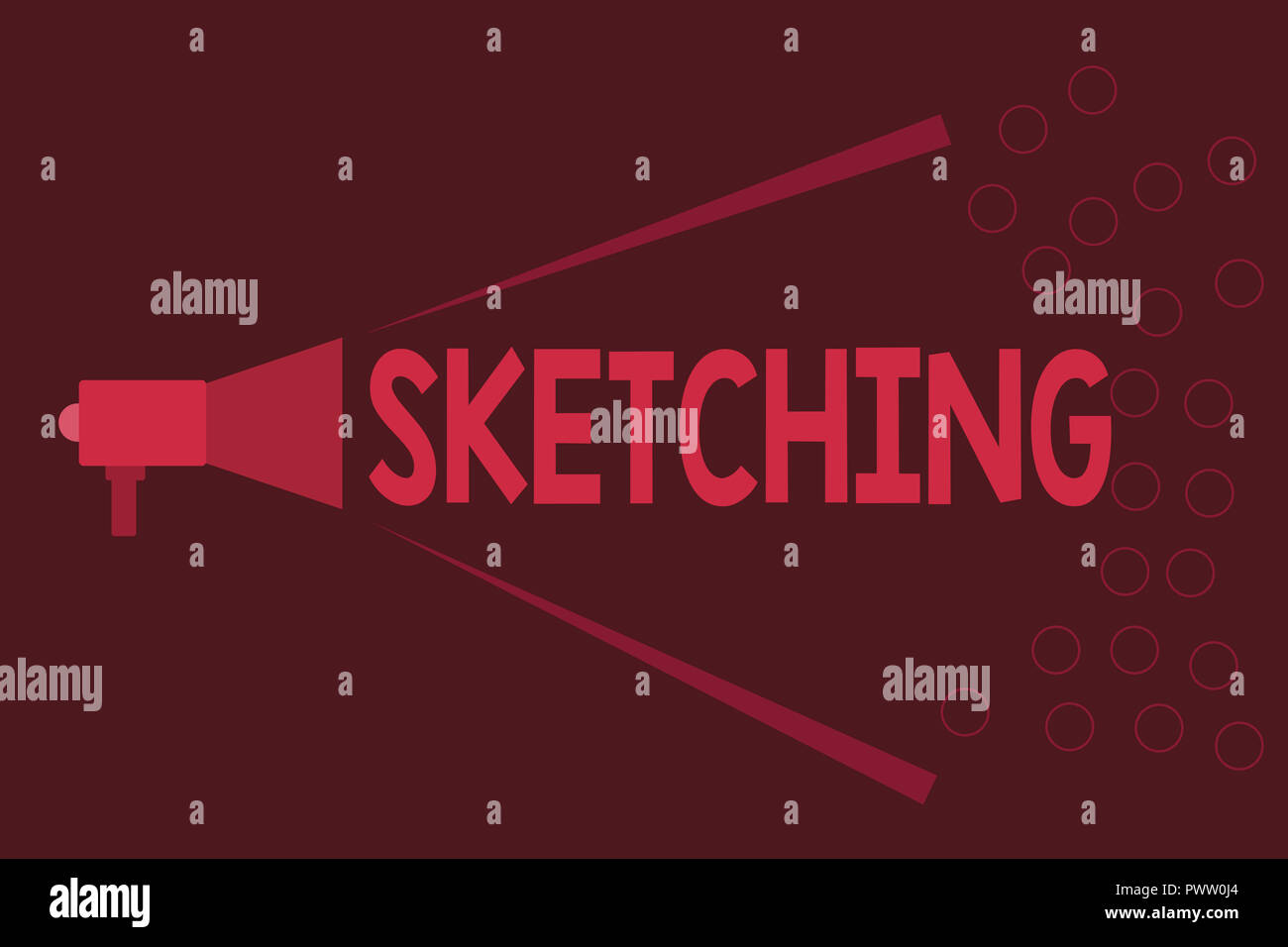 Word writing text Sketching. Business concept for Making a rough ...