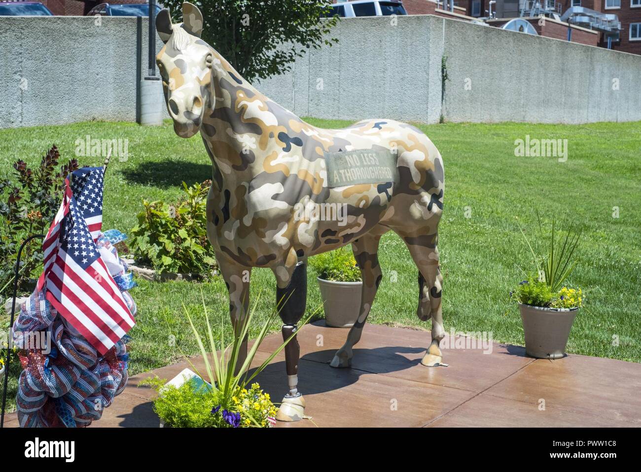 A Gallopalooza Horse Adorns The Emergency Room Front Lawn Of
