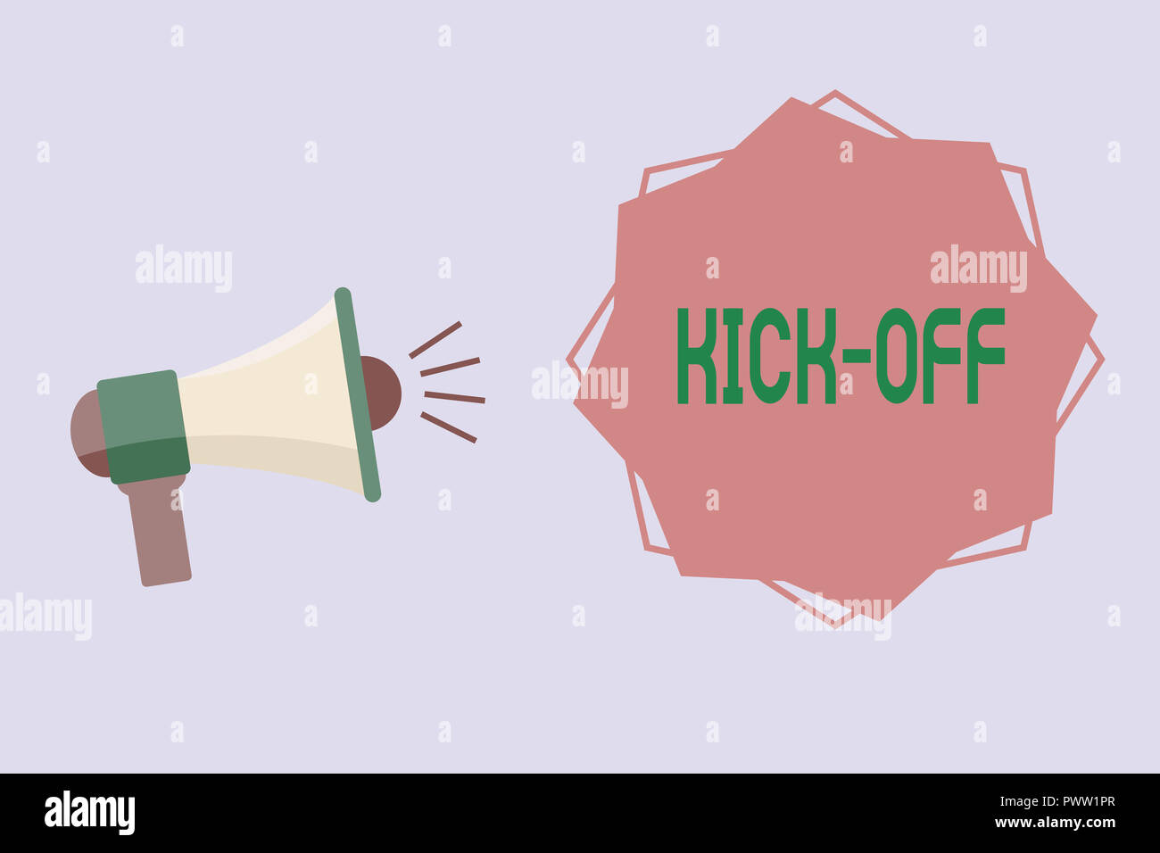 Conceptual hand writing showing Kick Off Meeting. Concept meaning getting  fired from your team private talking about company Stock Photo - Alamy