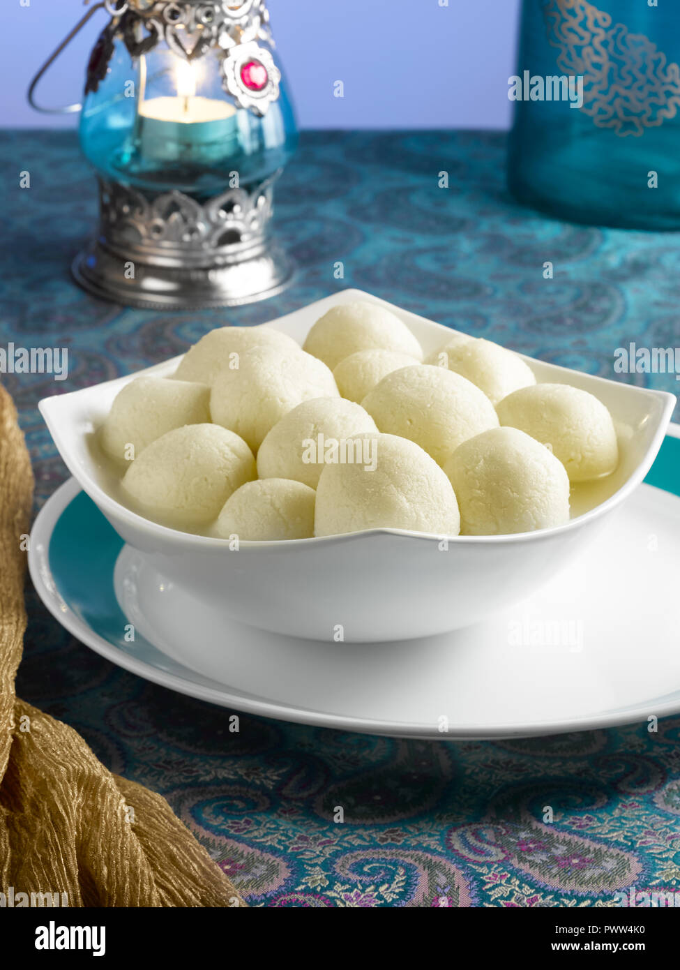 Rasgoola An Indian Dessert Made From Cottage Cheese Soaked In