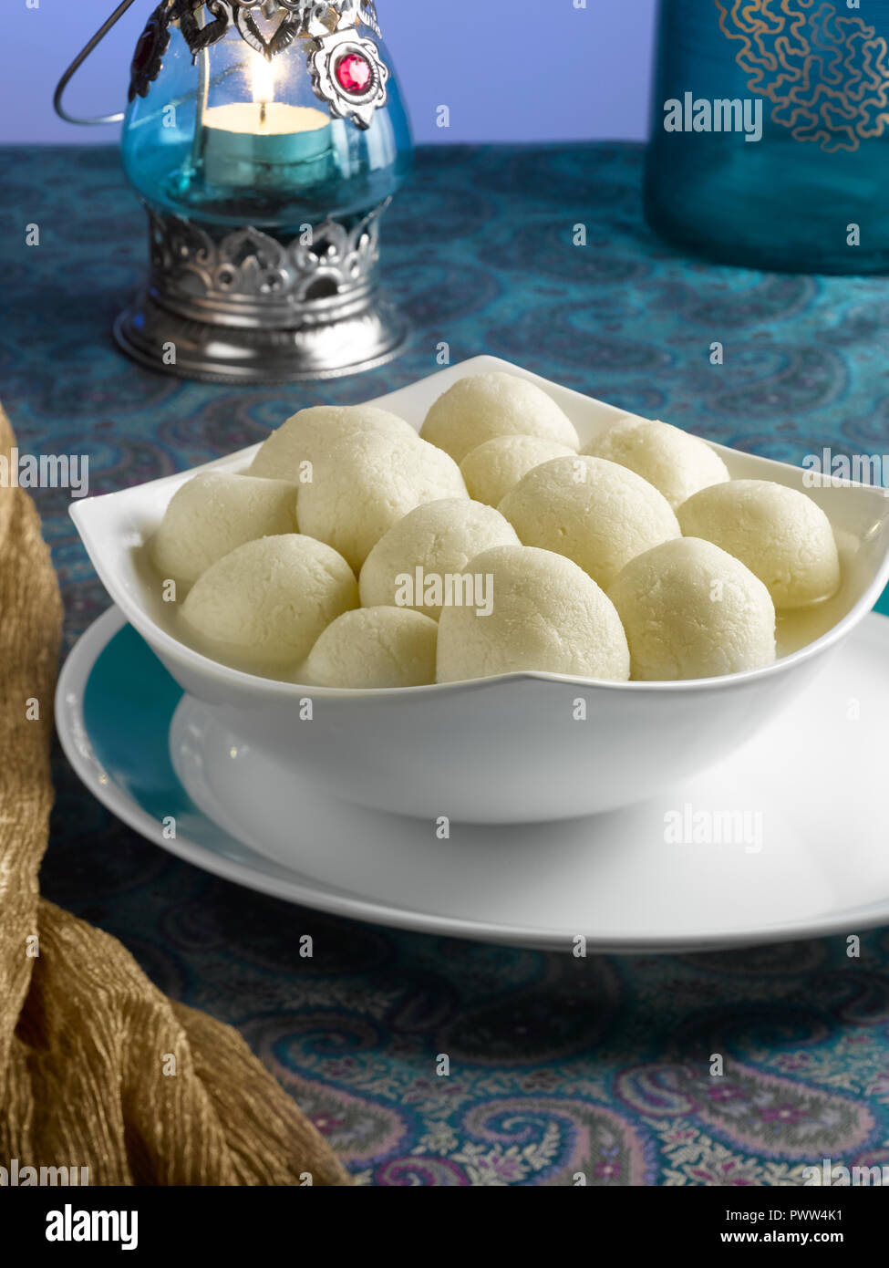 Rasgoola An Indian Dessert Made From Cottage Cheese Soaked In