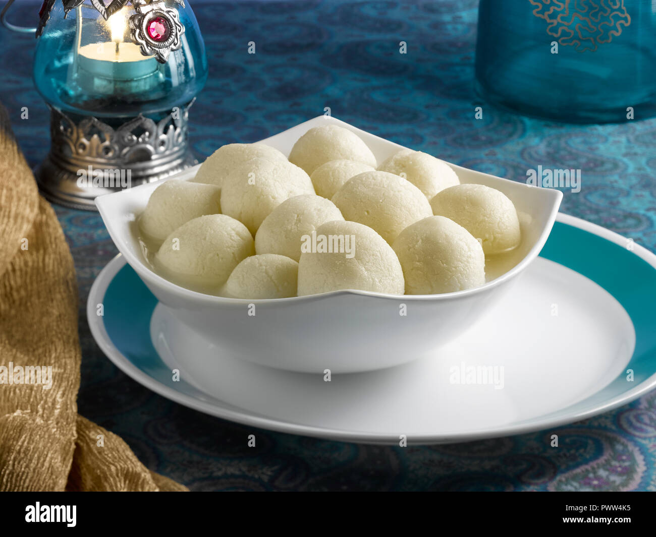 Rasgoola An Indian Dessert Made From Cottage Cheese Soaked In