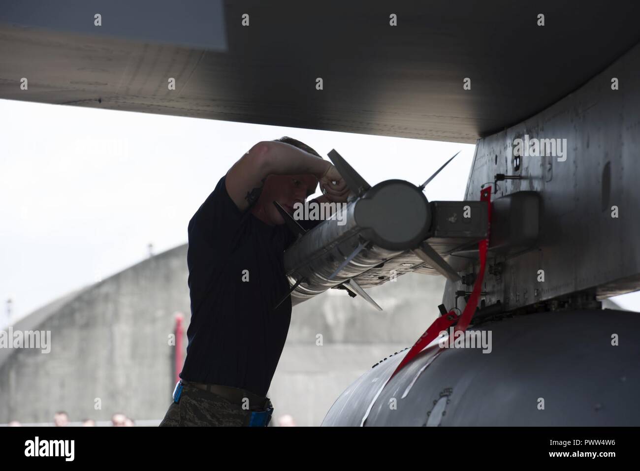 U.S. Air Force Senior Airman Dylan Hart, 44th Aircraft Maintenance Unit ...