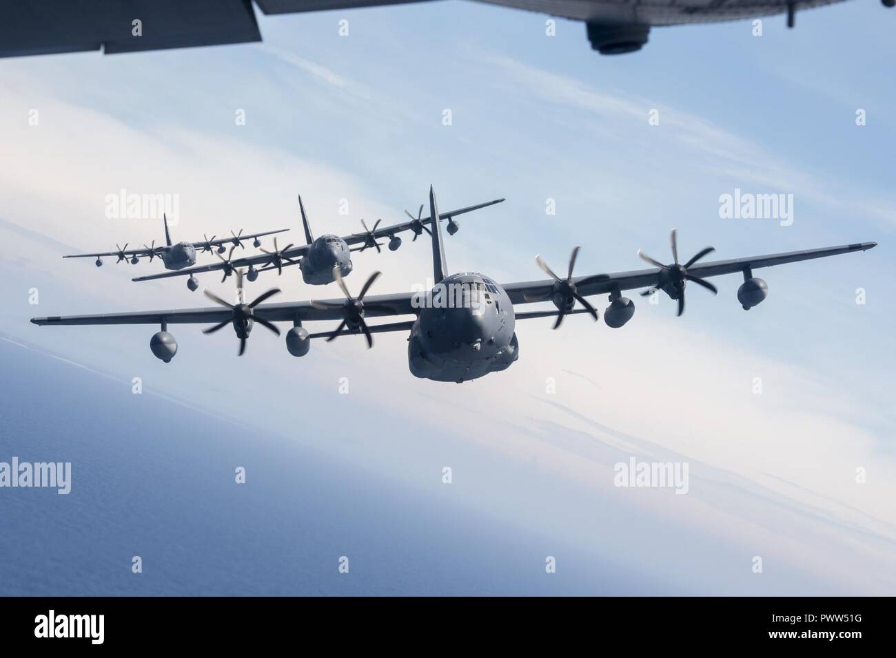 U.S. Air Force MC-130J Commando IIs from the 17th Special Operations ...