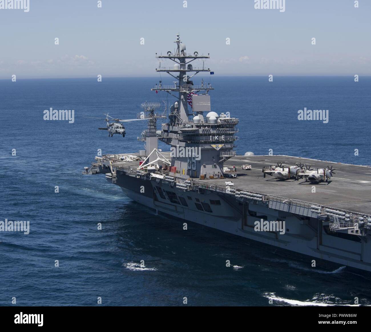 ATLANTIC OCEAN (June 27, 2017) An MH-60S Sea Hawk helicopter assigned ...