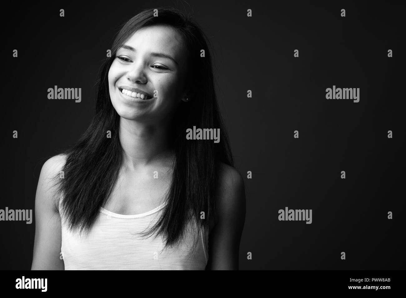 Young Asian Woman Beautiful Face Black And White Stock Photos Images young-asian-woman-beautiful-face-black-and-white-stock-photos-images