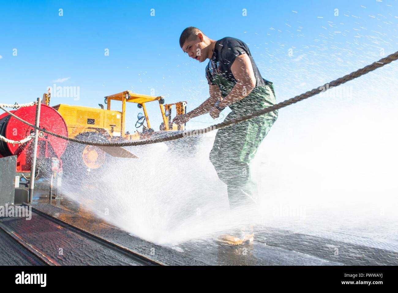 CORAL SEA (June 27, 2017) Hull Maintenance Technician 2nd Class