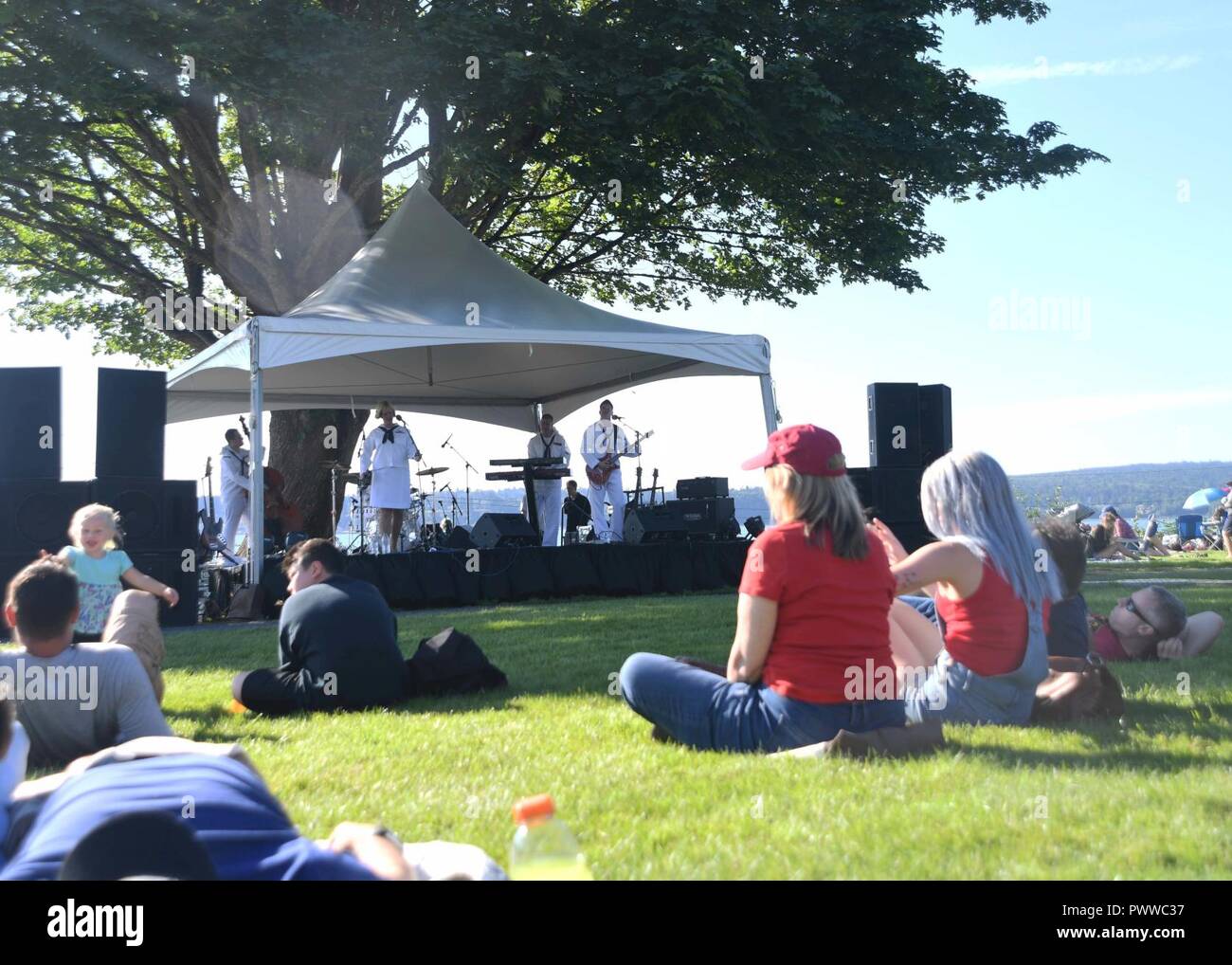 EVERETT, Wash. (July 4, 2017) Navy Band Northwest performs during the