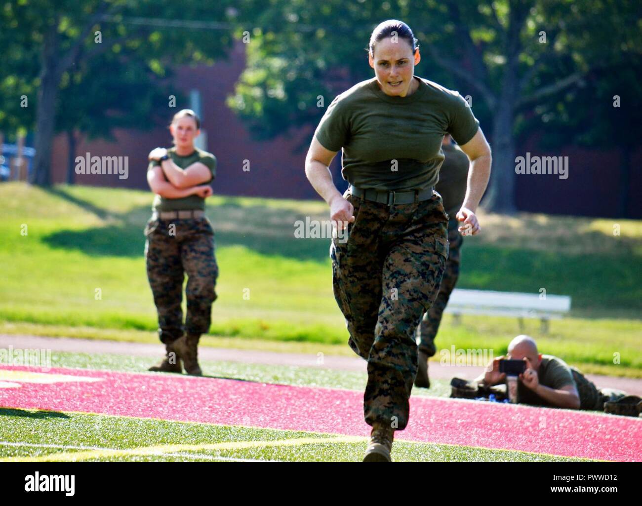 Although, Maj. Kerry Hogan claimed agility wasn't her jam, the Marine
