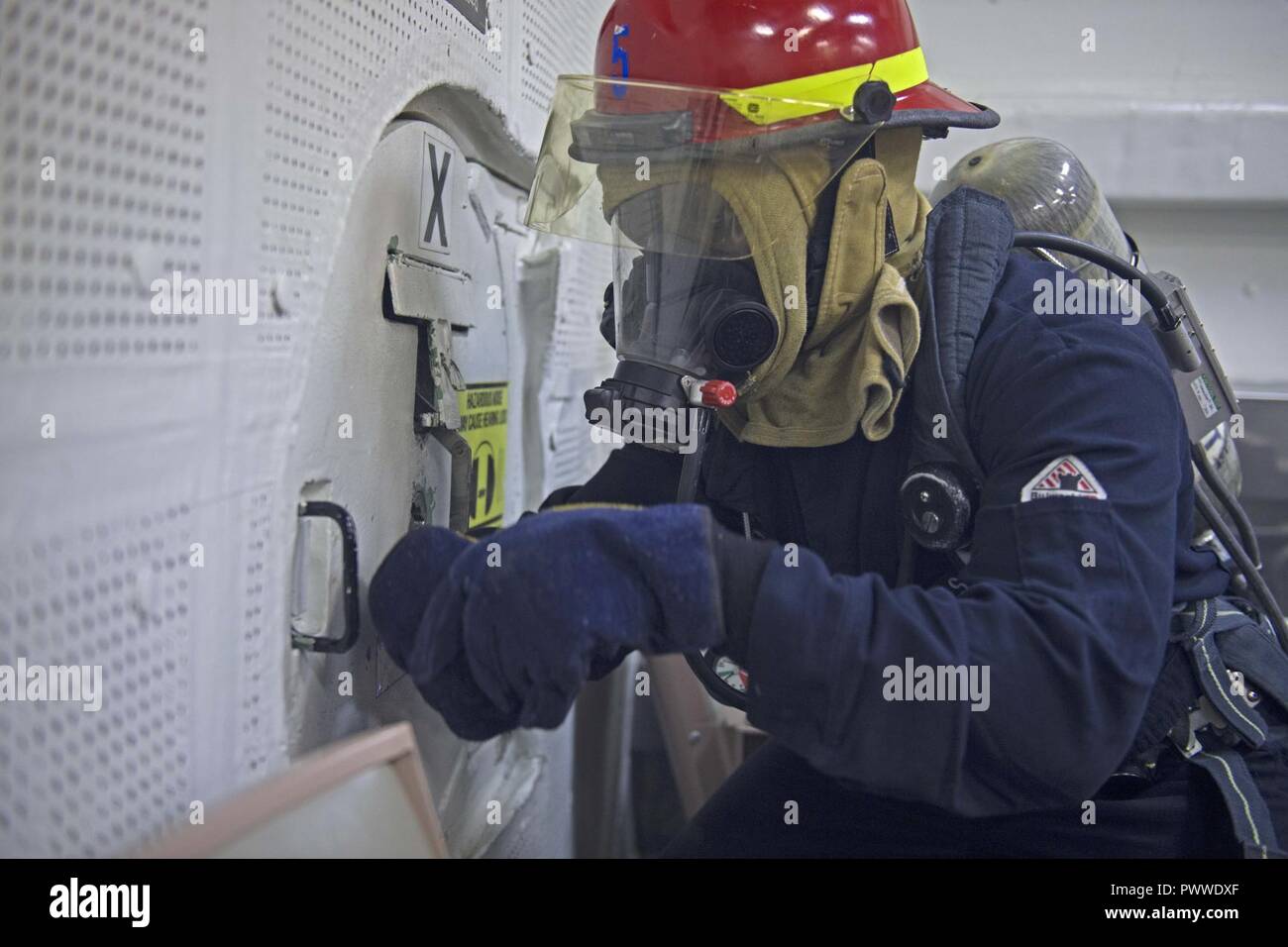MEDITERRANEAN SEA (June 27, 2017) Damage Controlman Fireman Marcus ...