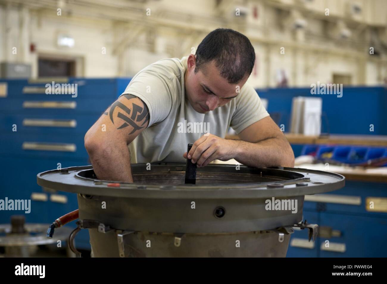 U.S. Air Force Senior Airman Osniel Garcia, 18th Component Maintenance ...