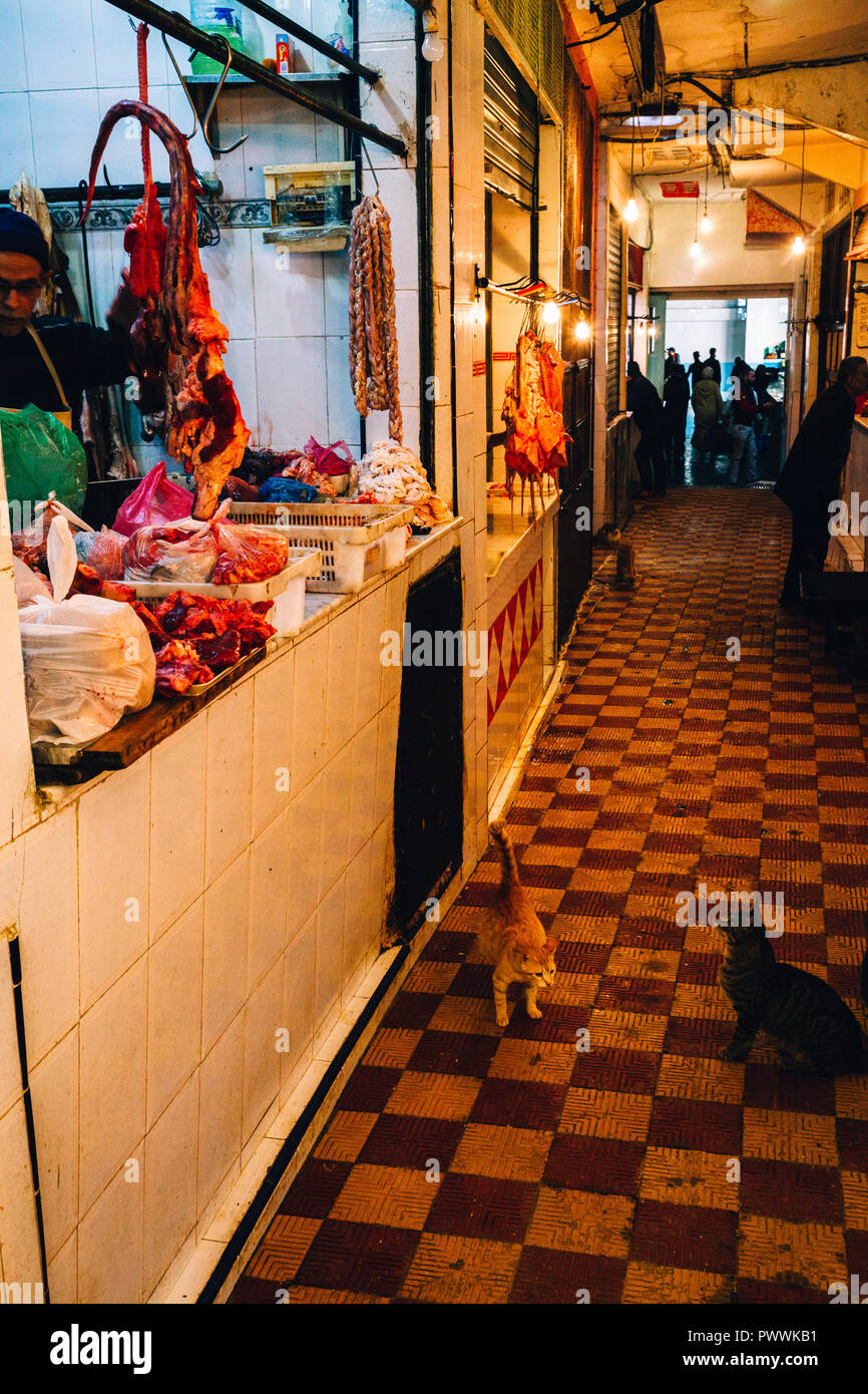 Meat and Fish Market, Tangier, Morocco, 2018 Stock Photo Alamy