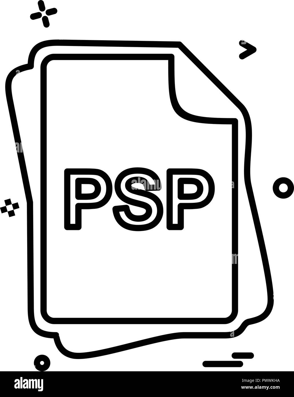 psp logo black