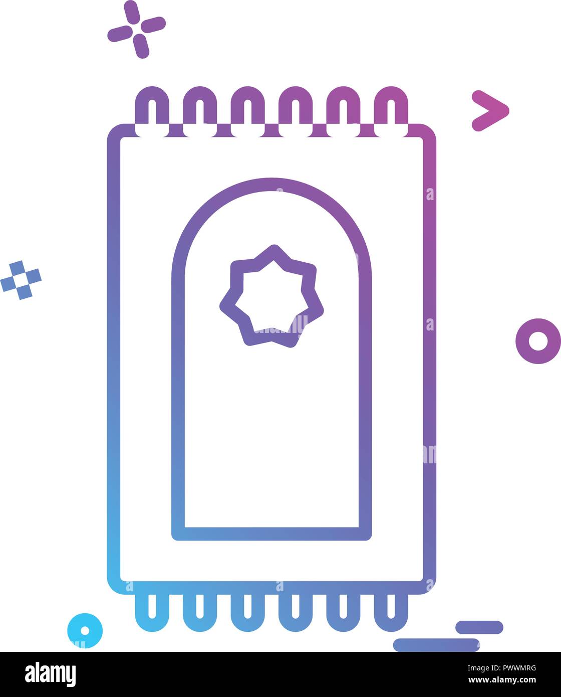 Prayer mat icon design vector Stock Vector Image & Art Alamy