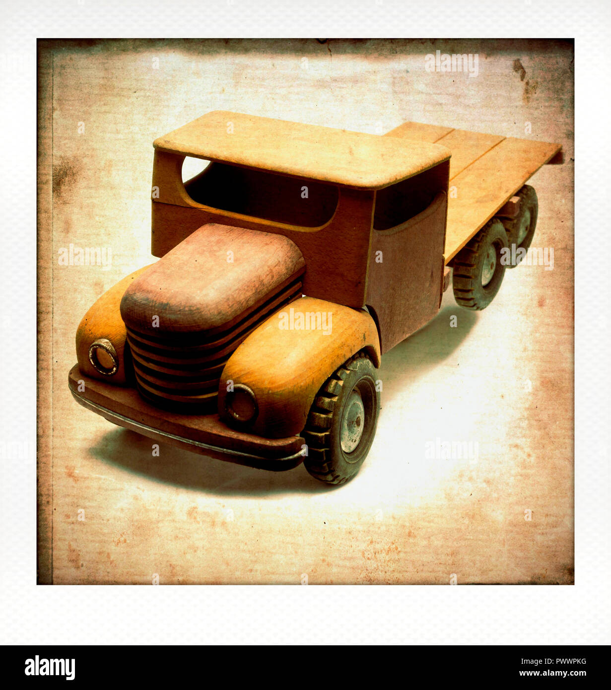 Old toy truck Stock Photo