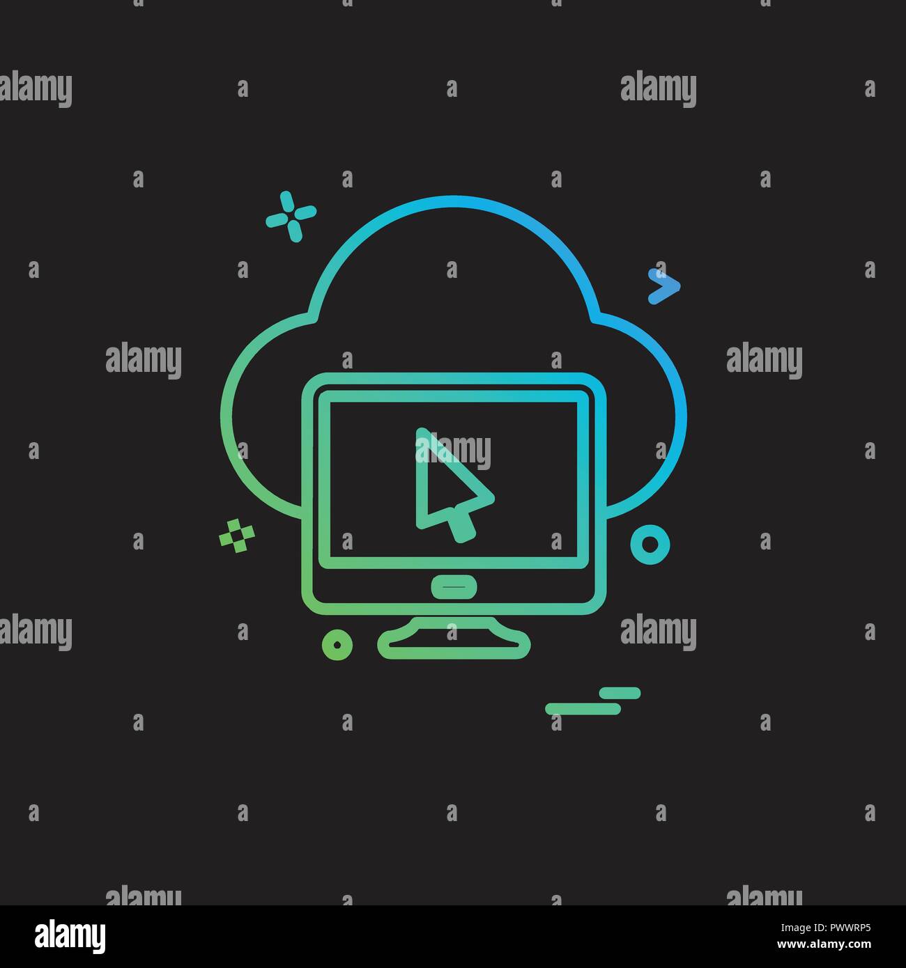 Computer icon design vector Stock Vector Image & Art - Alamy