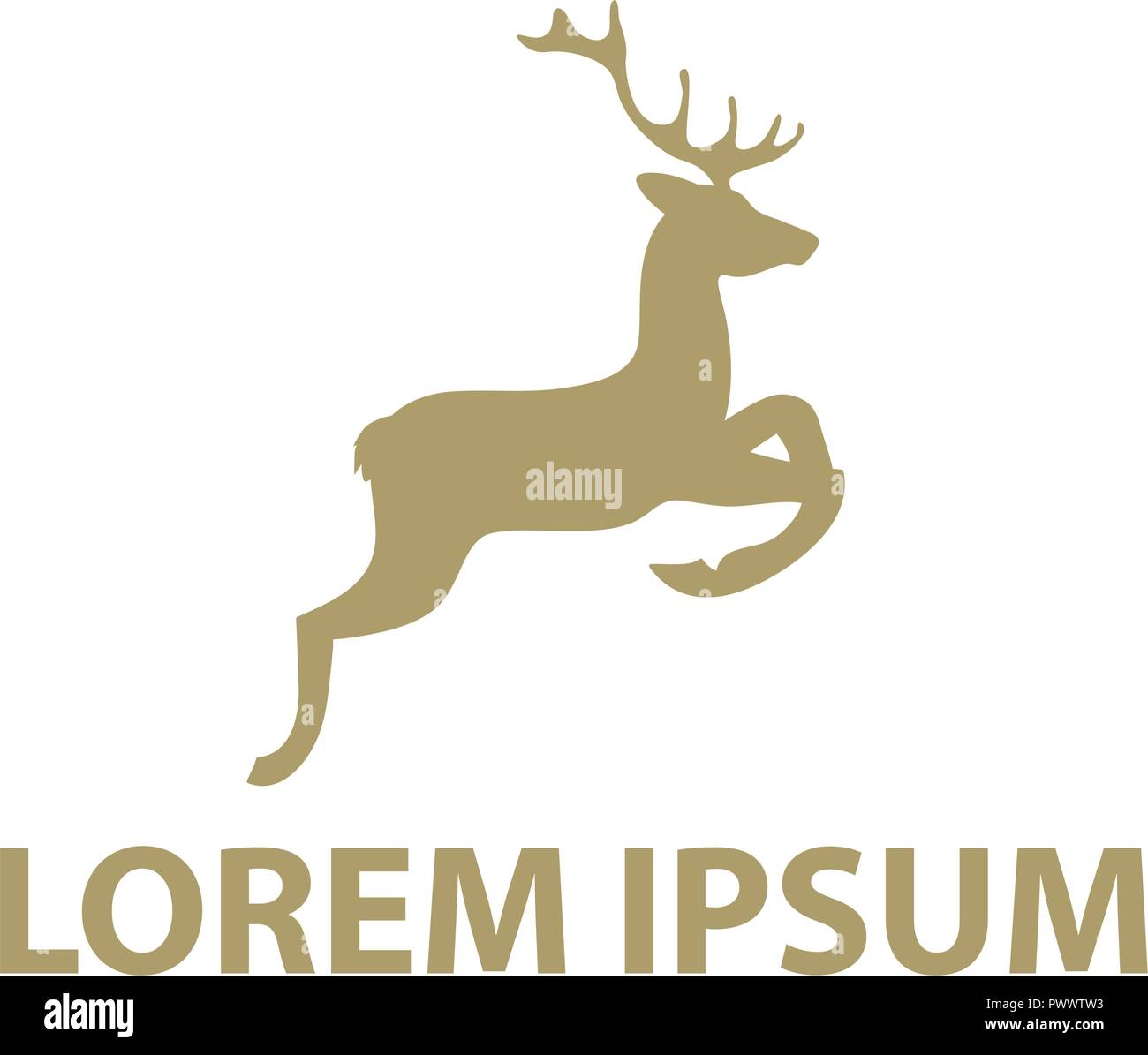 deer, logo icon Stock Vector Image & Art Alamy