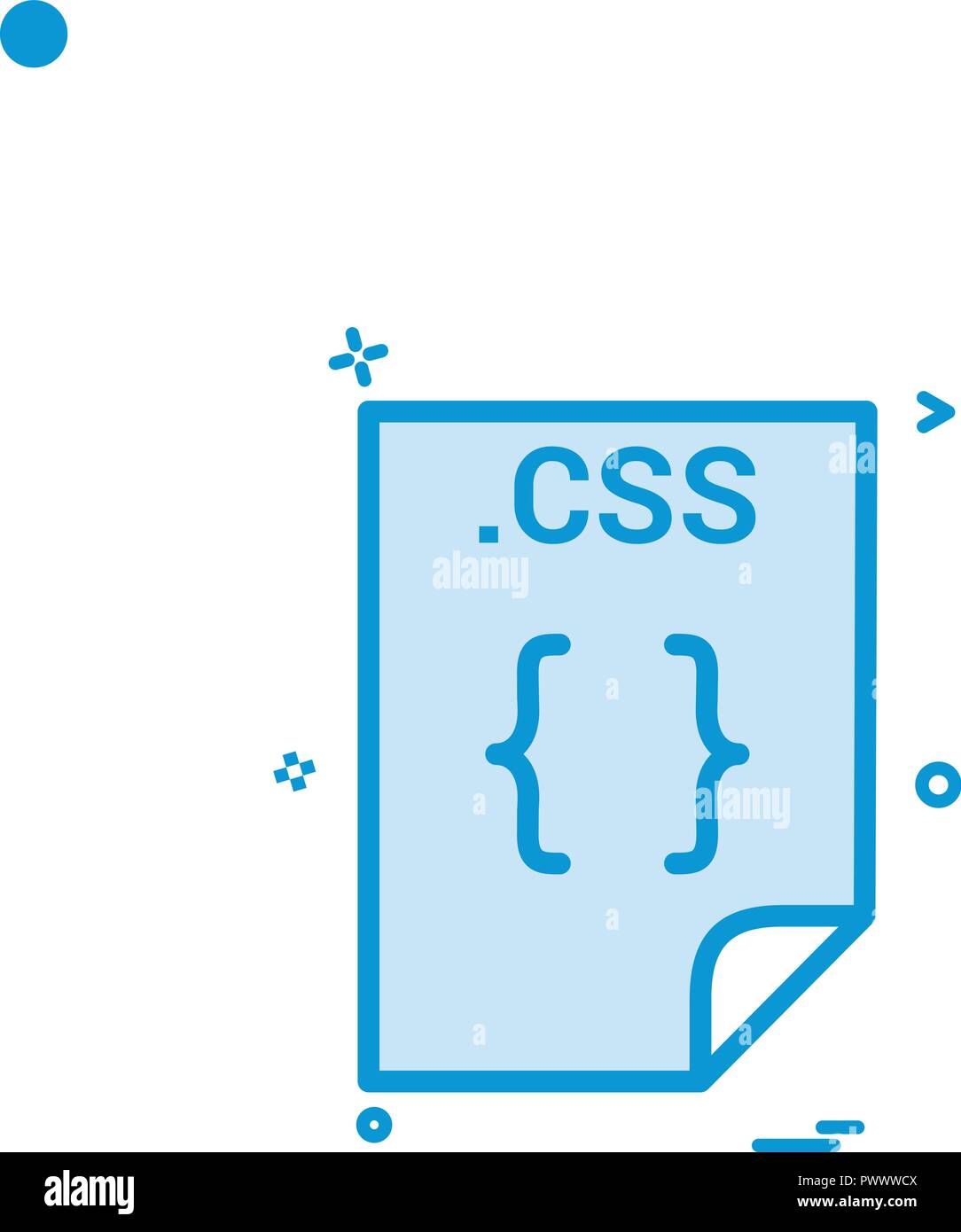 css application download file files format icon vector design Stock ...