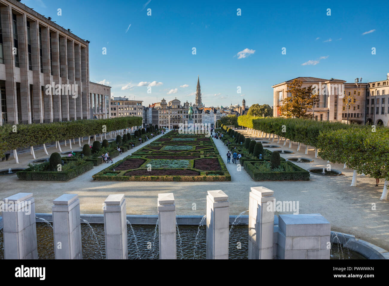 Brussels, Mont des Art Stock Photo