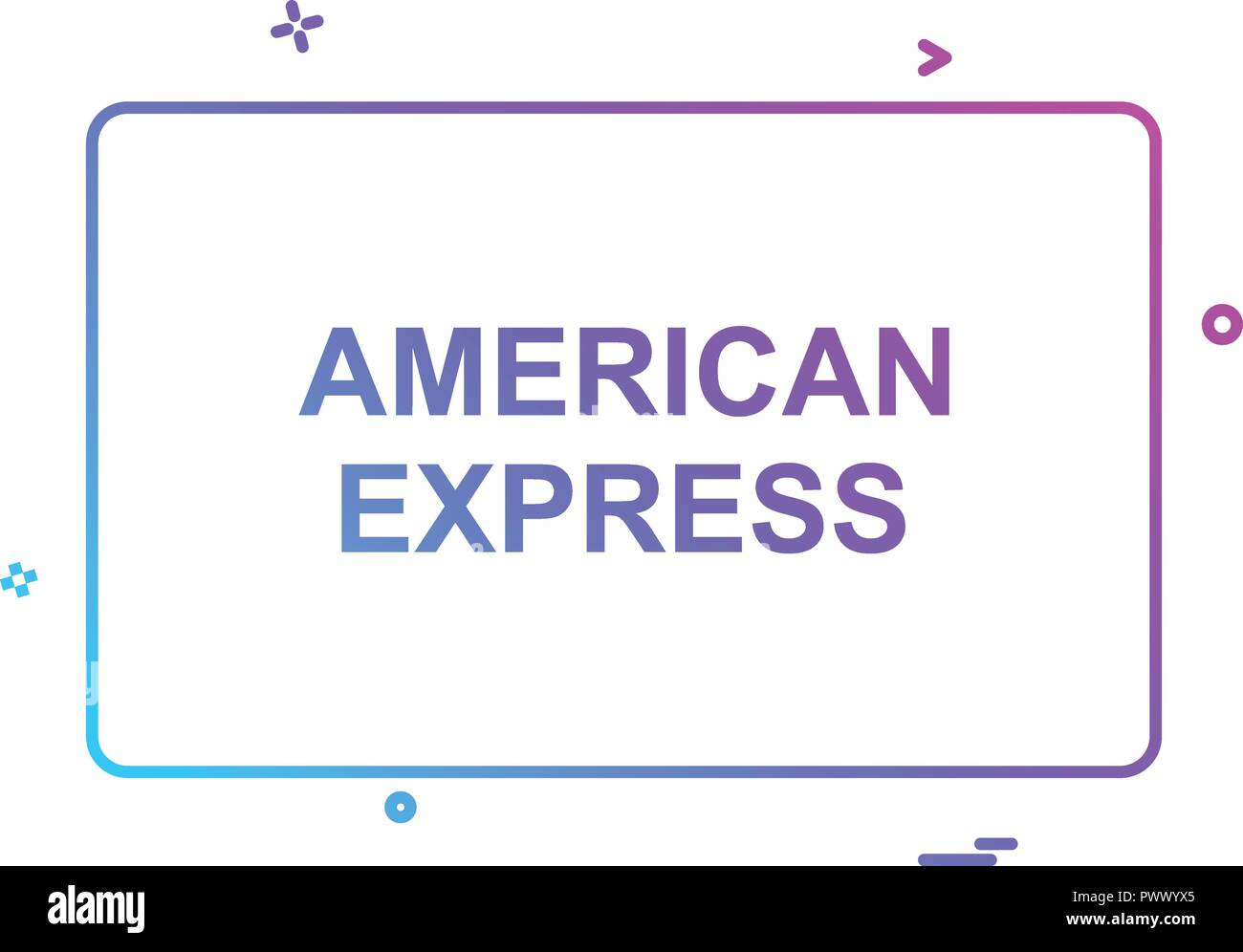 American Express card icon design vector Stock Vector