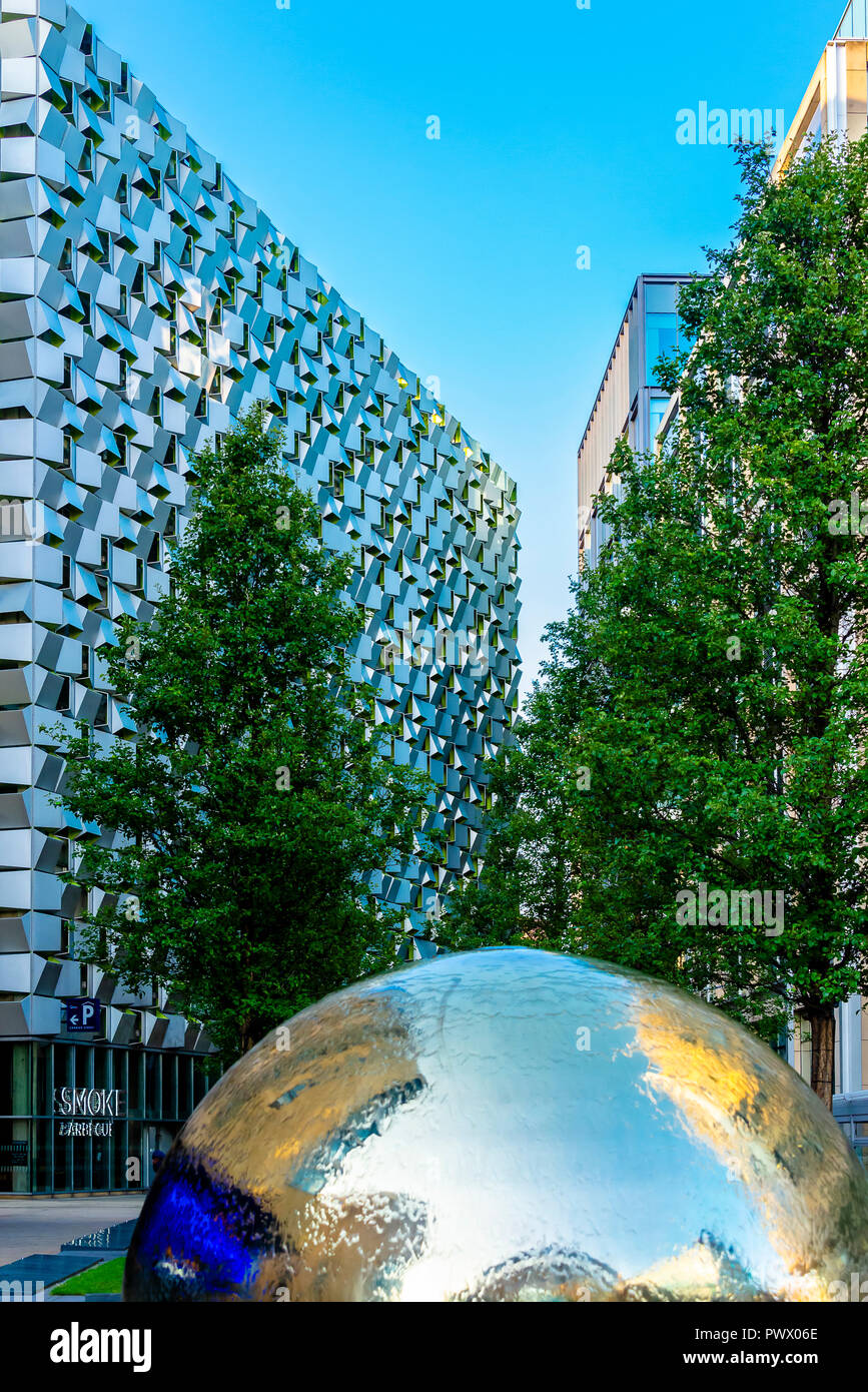 Sheffield, UK - 30 Aug 2018: Sheffield city centre buildings and cityscape Stock Photo