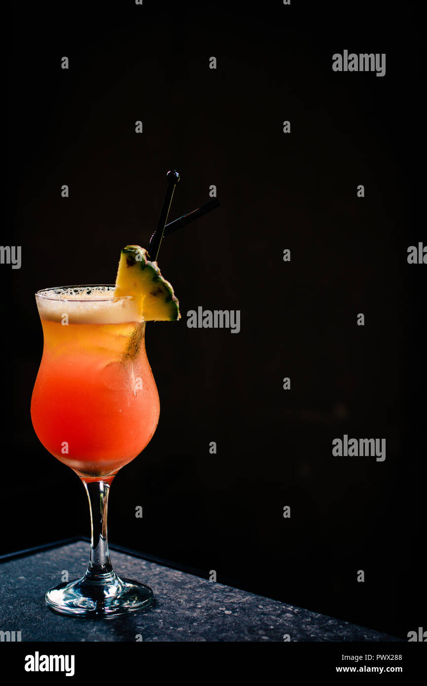 Pina Colada Bacardi Rum, Pineapple Juice, Malibu & Pinacolada Mix Stock