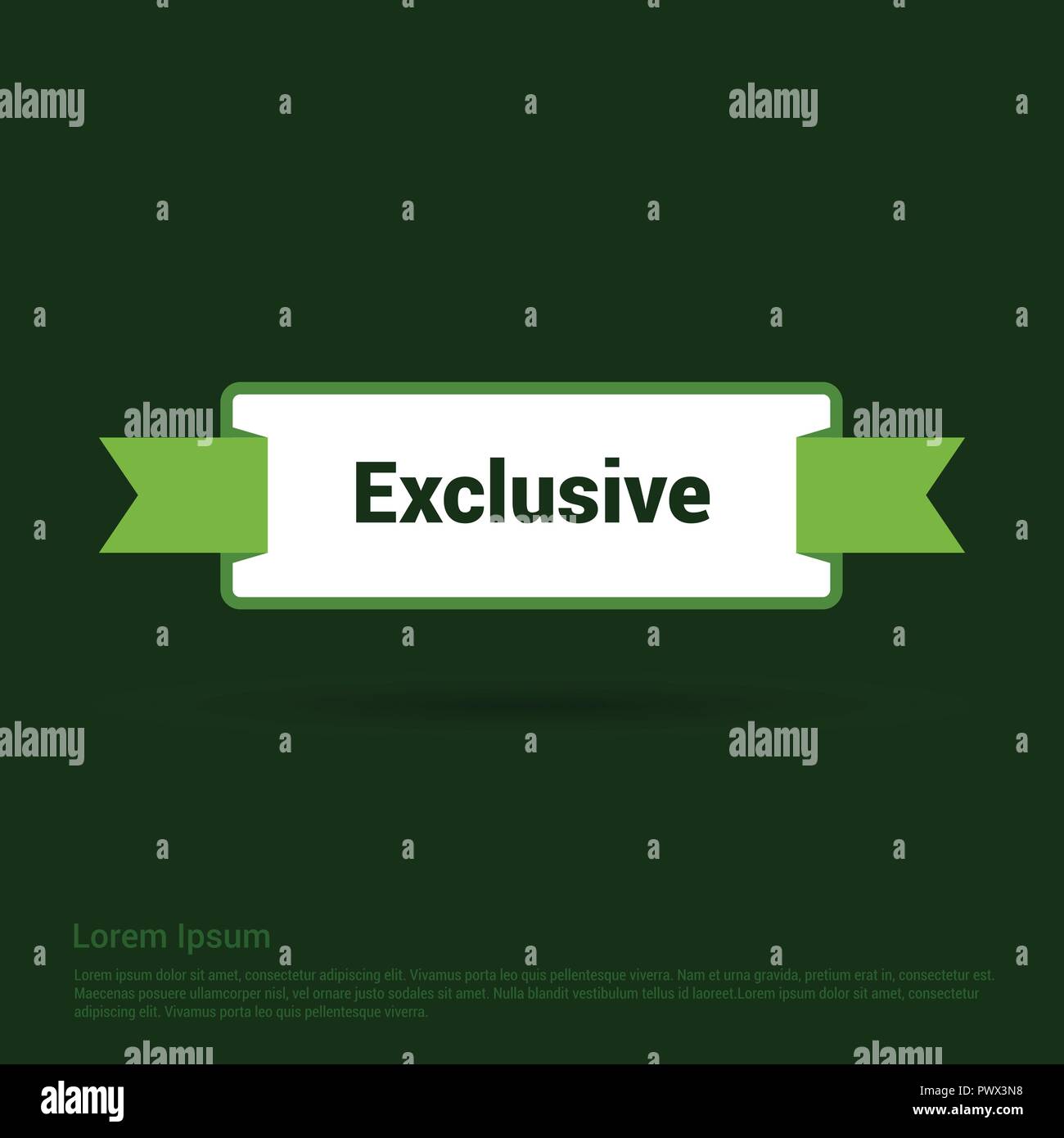 Chat bubble design with exclusive typographic design vector Stock ...