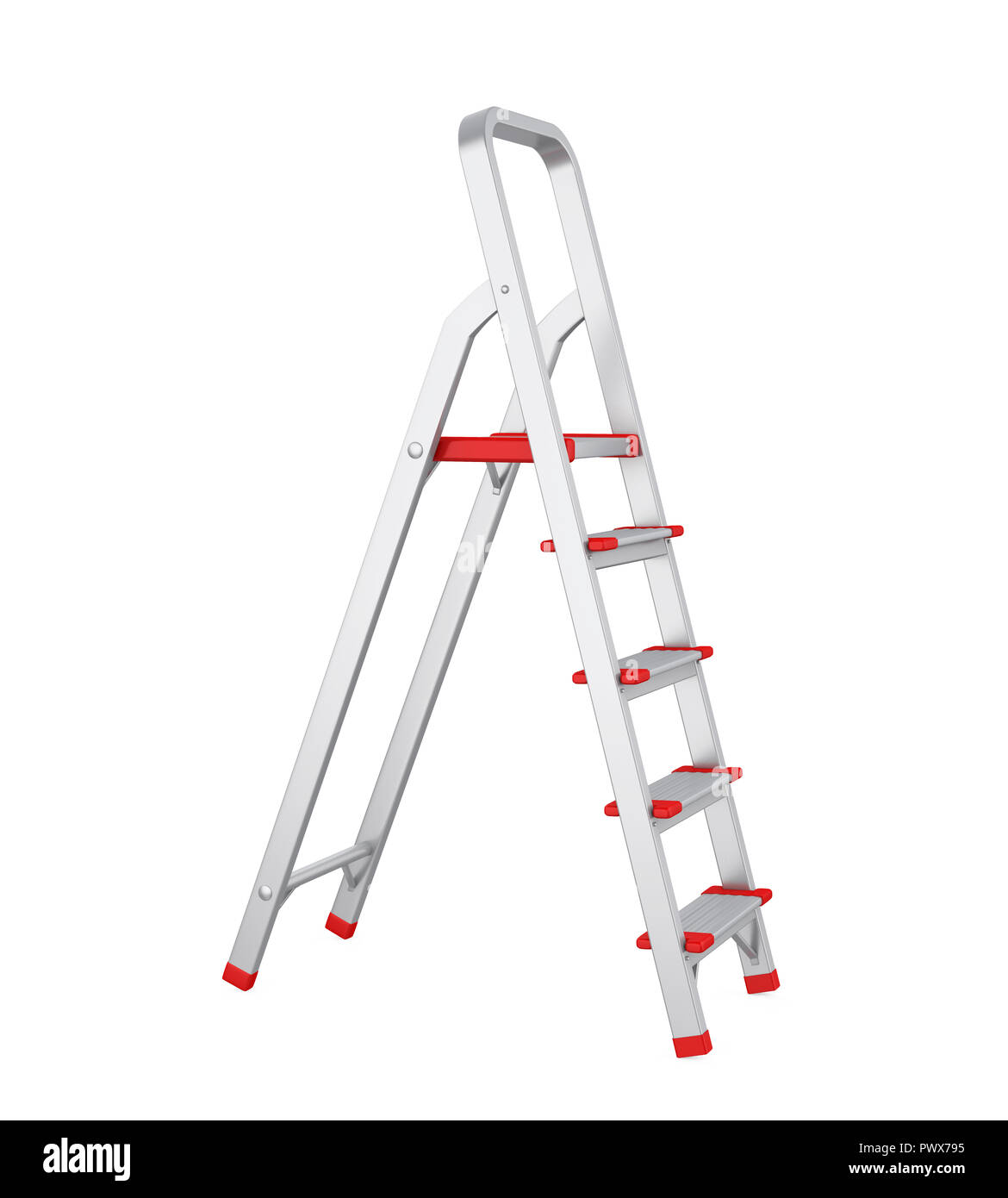 Step Ladder Isolated Stock Photo