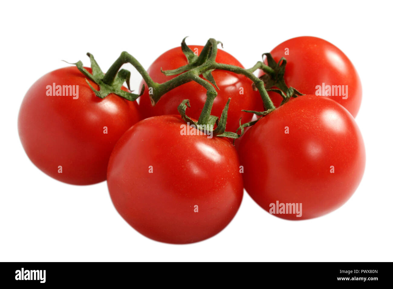 fresh red tomatoes isolated on white background Stock Photo - Alamy