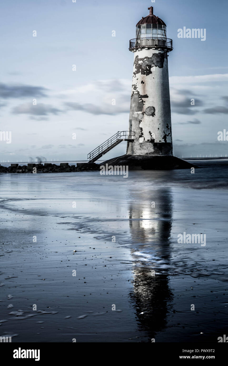 point of ayr lighthouse Stock Photo