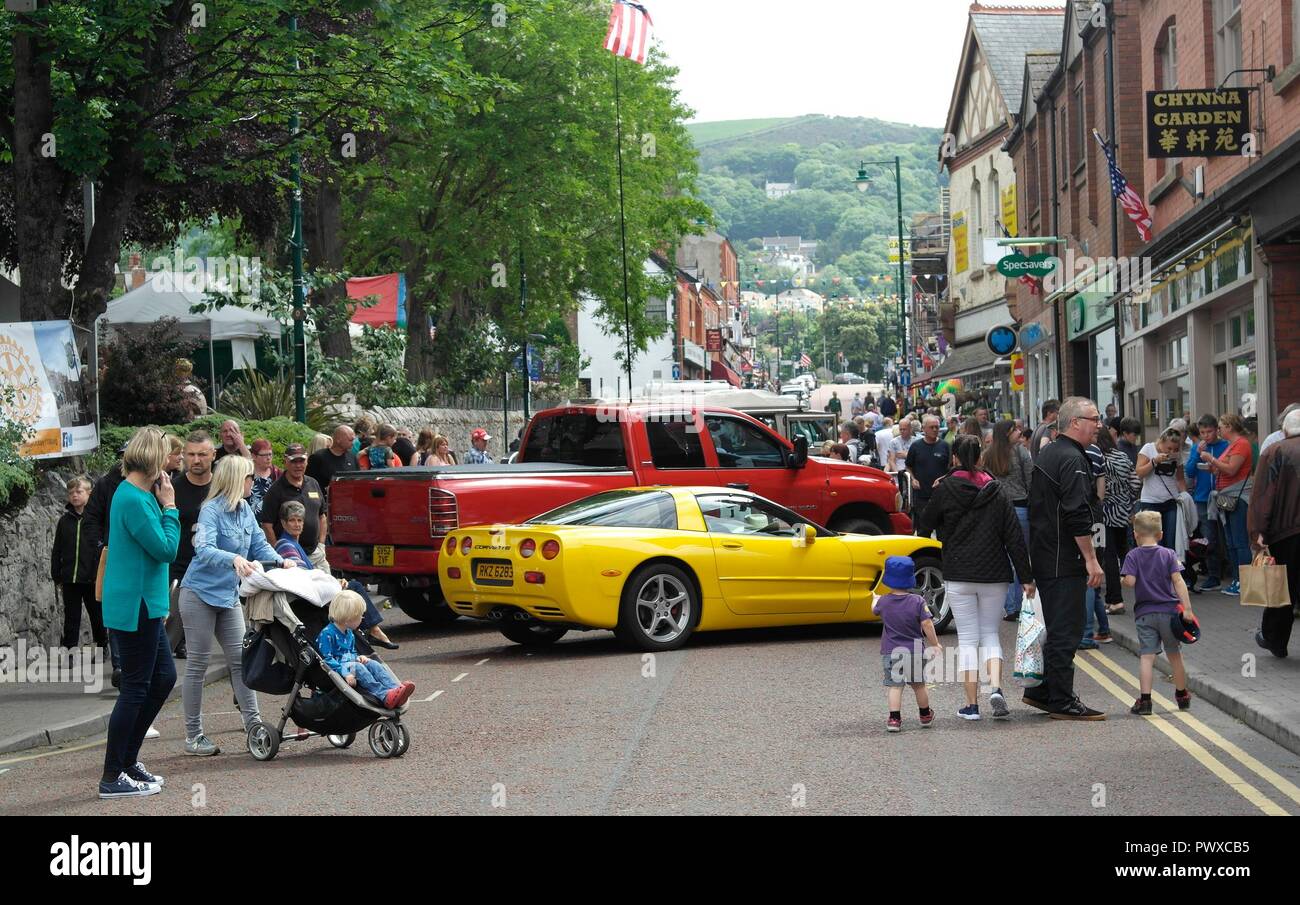 Prestatyn, Uk Classic car show in Prestatyn North Wales credit Ian